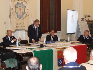 il CA Cherici ( legge il discorso di insediamento